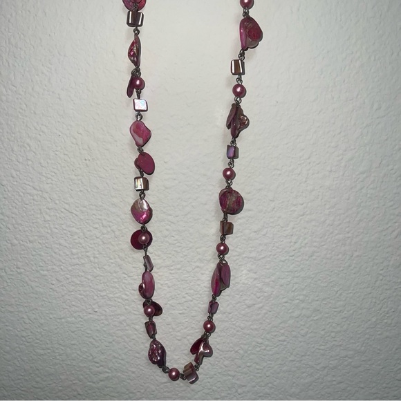 Long Pink Necklace - Picture 1 of 4
